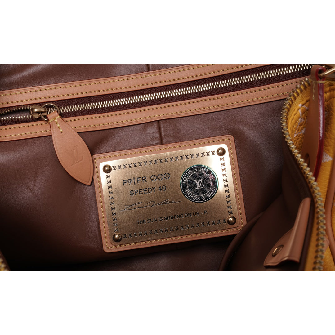 LOUIS VUITTON 'JAUNE MAT' SPEEDY P9 BANDOULIERE 40