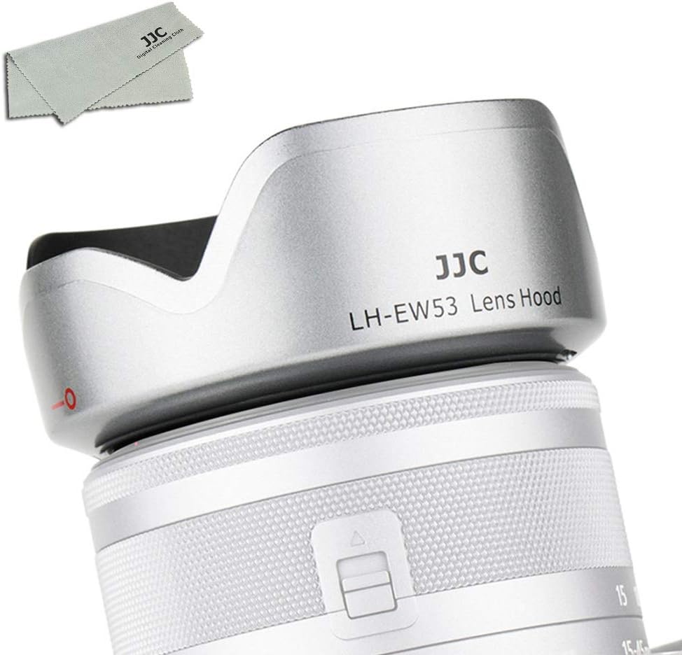 JJC Flower Shape Reversible Lens Hood for Canon EF-M 15-45mm F3.5-6.3 IS STM Lens Compatible EOS Kiss M2 Kiss M M200 M6 Mark II M50 M100 M5 M10 EW-53