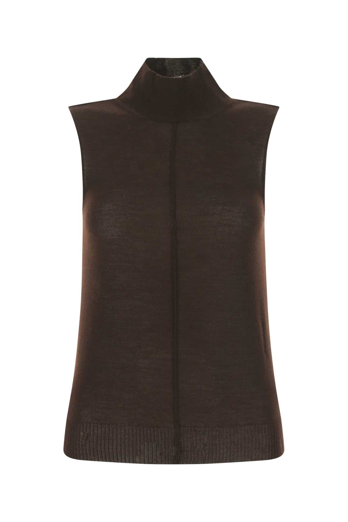 Amiri アミリチョコレートカシミアトップ - Image 1