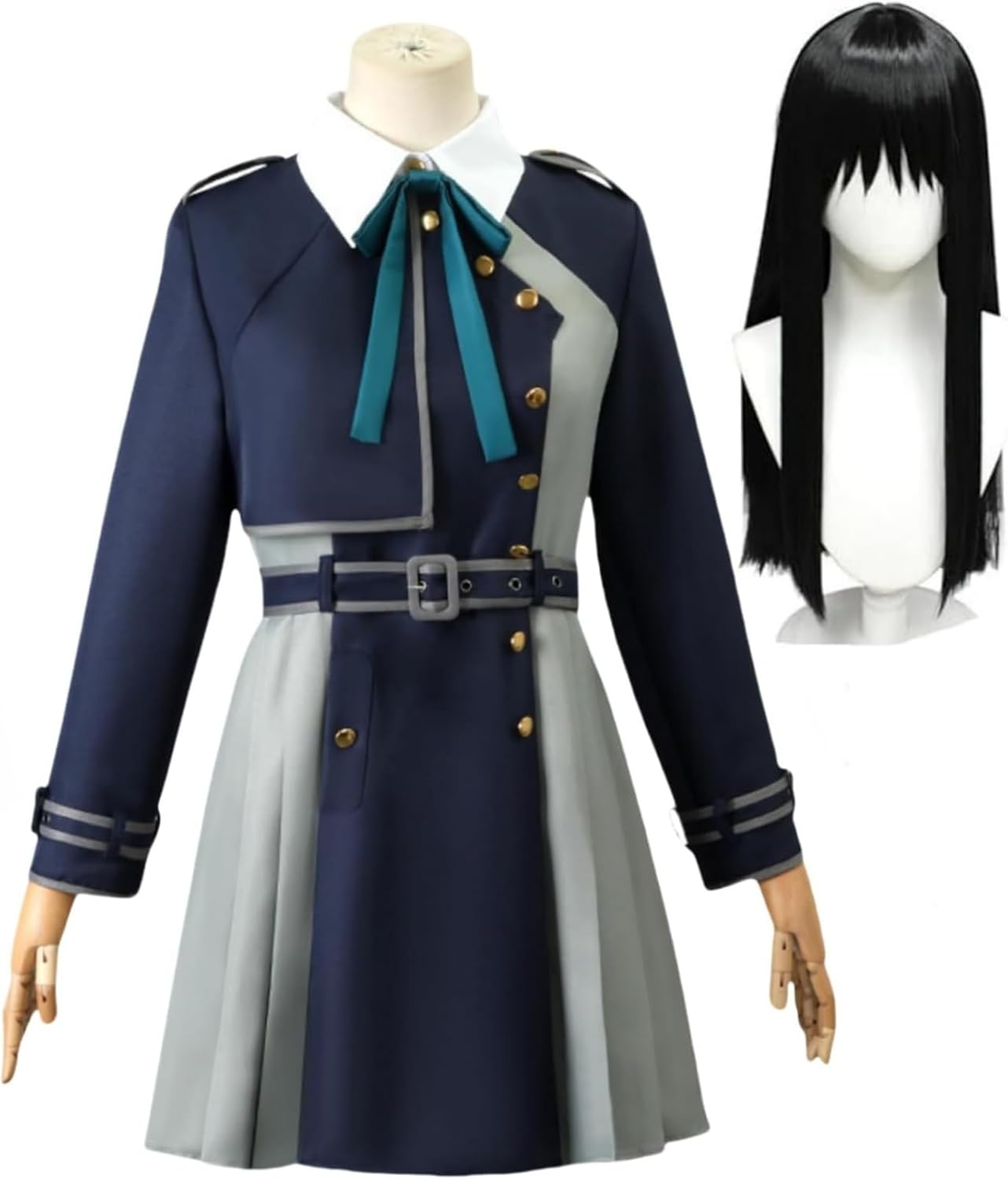 COSSA Licorice Recoil Chizoku Nishiki Takina Inoue Cosplay Costume, Uniform, Adult, Eben, Inoue, Takina Costume
