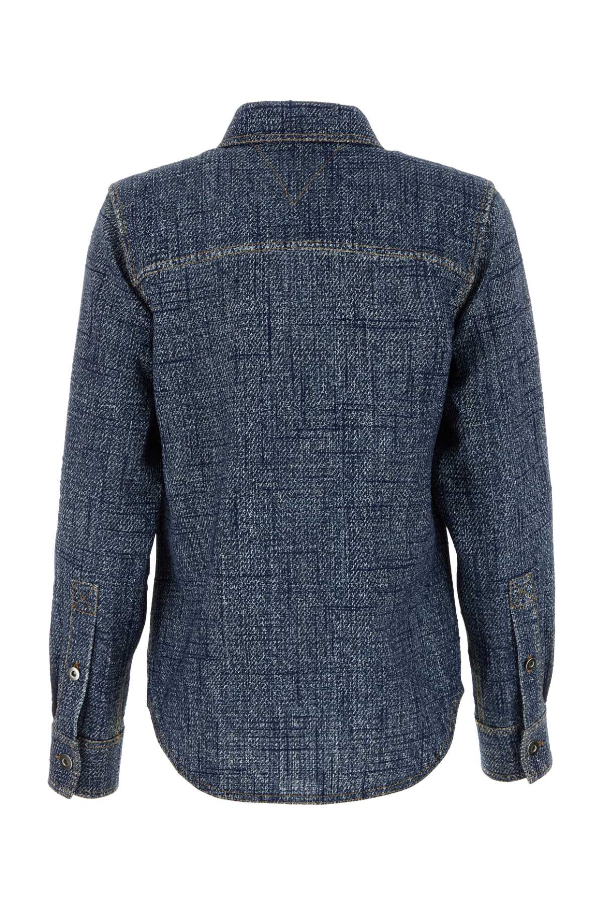 Bottega Venetaプリントビスコースブレンドシャツ - Image 1