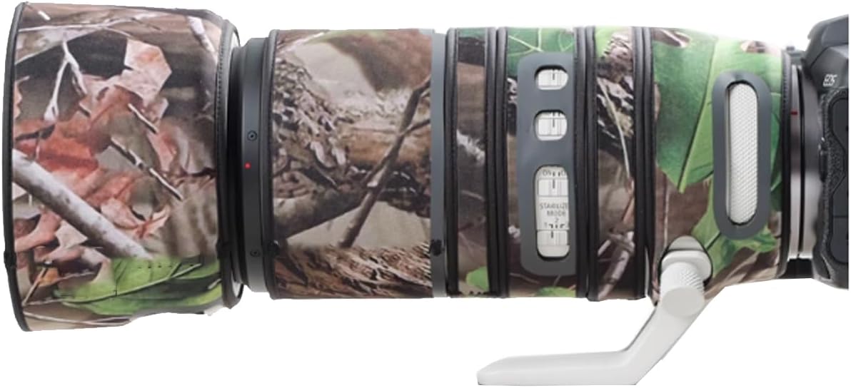 COMEOXO Sigma Lens Cover Waterproof Material Lens Protective Cover for CANON RF 100-300mm F2.8 L IS USM Telephoto Lens Coat Sigma Lens Camouflage Protective Cover Elastic Fabric Protective Lens, Dead