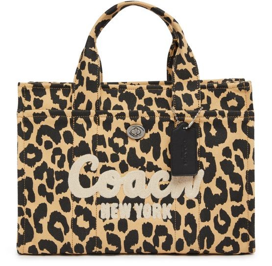 COACH Cargo レオパード トートバッグ - Image 1