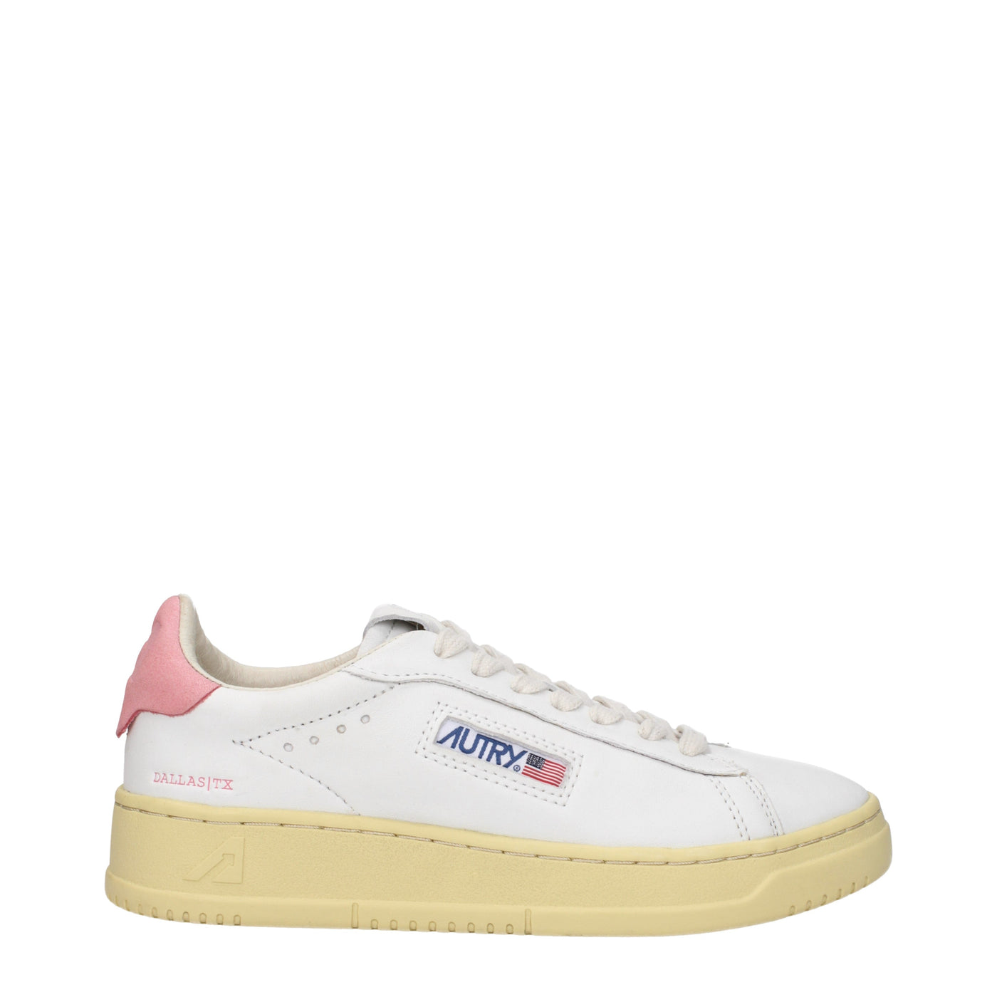 Autry Sneakers Dallas Low Womens Leather White/Pink - Image 1