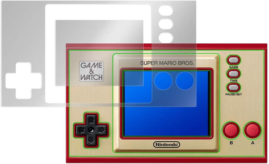 Miyabix OverLay Eye Protector OEGWMARIOSET/S/12 Eye-friendly Blue Light Cut Body/LCD Protective Sheet Set for Game & Watch Super Mario Bros. Made in Japan