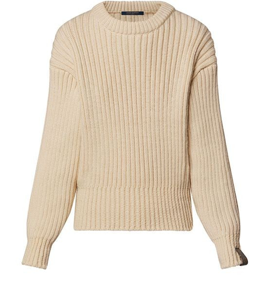 LOUIS VUITTON エルボーパッチリブドプルオーバー - Image 1