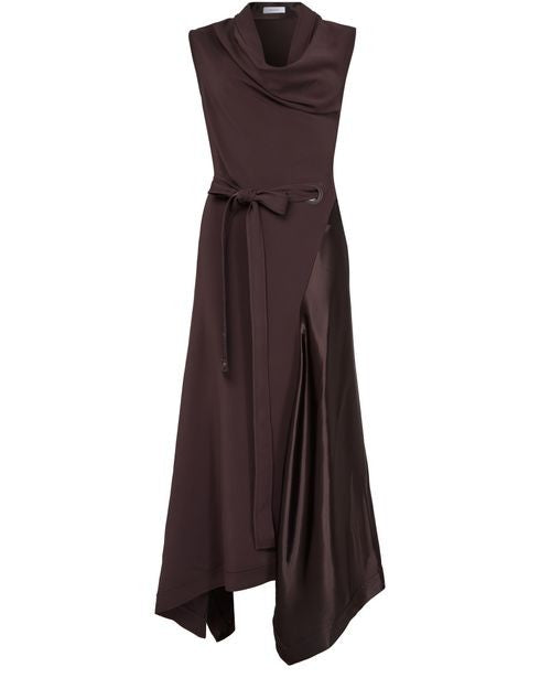 FERRAGAMO Viscose stretch cady long dress - Image 1