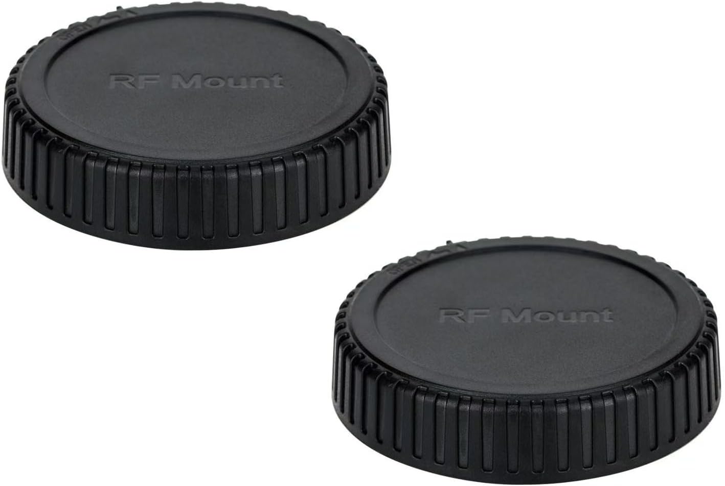 Etsumi VE-2566-2 Lens Cap, Lens Rear Cap, Compatible with Canon RF Mount, Black, Set of 2