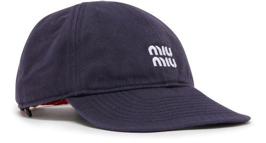 MIU MIU デニム製 ベースボールキャップ - Image 1