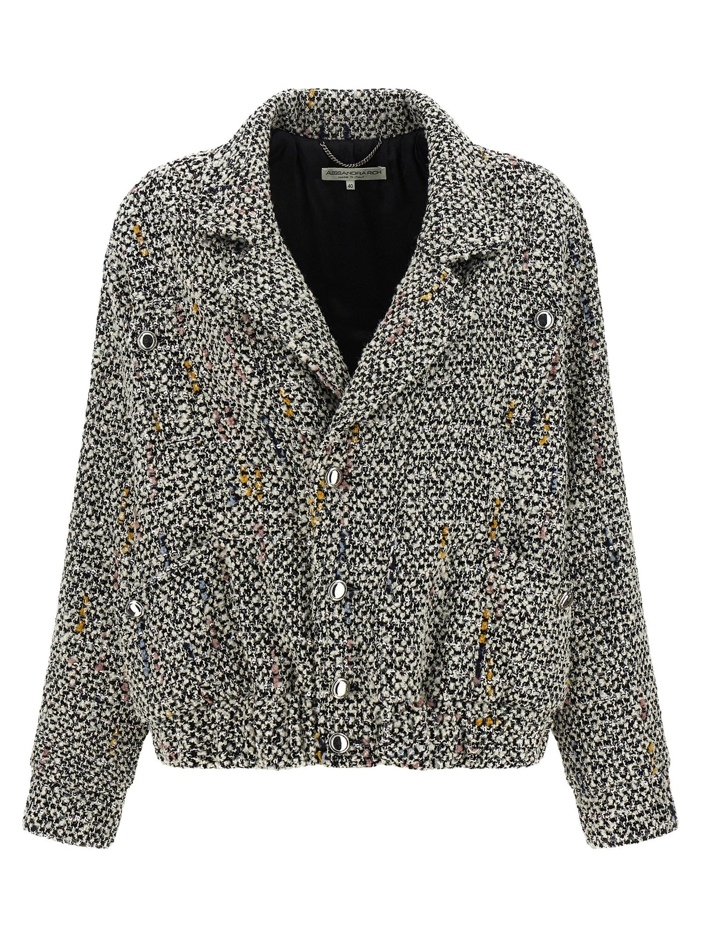 Alessandra Rich アレッサンドラリッチツイードボンバージャケット - Image 1