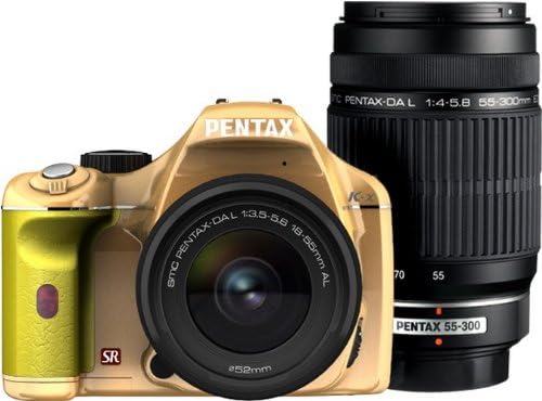 PENTAX デジタル一眼レフカメラ K-x ダブルズームキット ライトオレンジ/イエロー 064