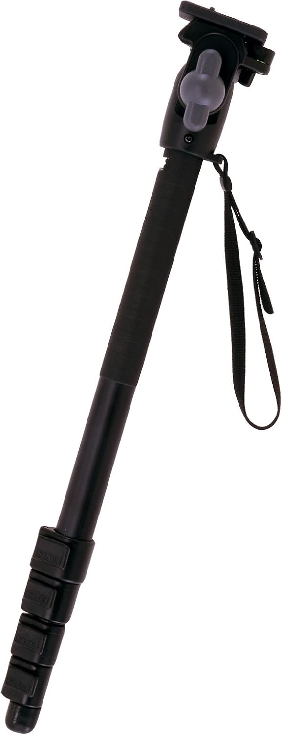SLIK E-Z Pod Jr Monopod - 8.5 lb (3.86 kg) Mirrorless / DSLR Camera Compatible with Sony, Nikon, Canon, Fuji Cameras and More - Black (617-200)