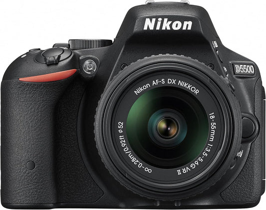 Nikon DSLR Camera D5500 18-55 VRII Lens Kit Black 24. 16 MP 3.2 inch LED Touch Panel D5500LK18-55BK