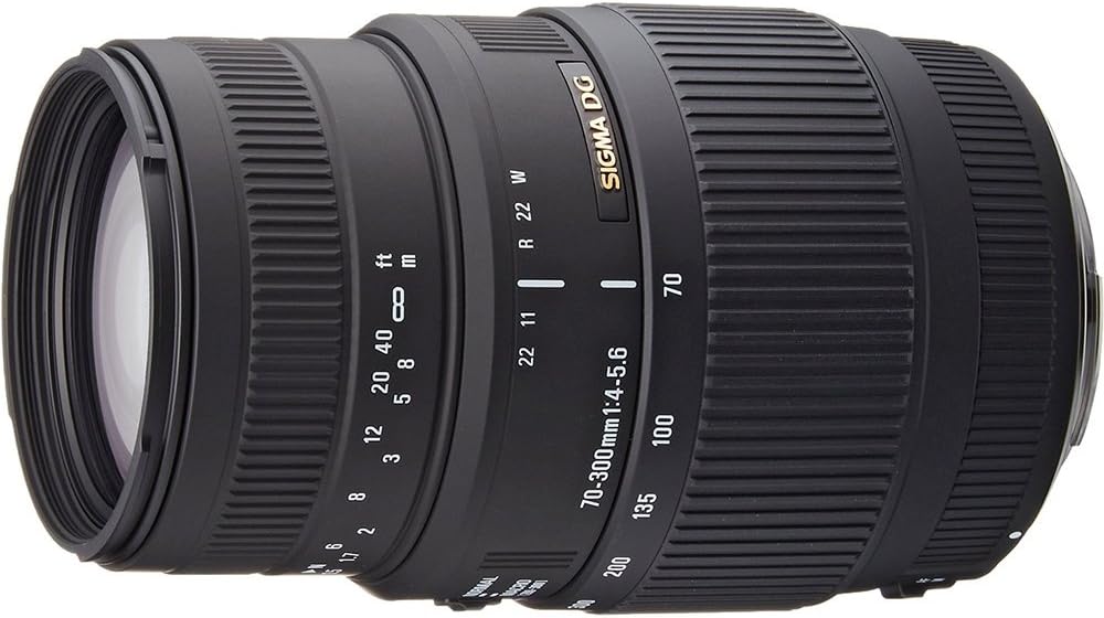 Sigma 70-300mm F4-5.6 DG Macro SLR Telephoto lens Black