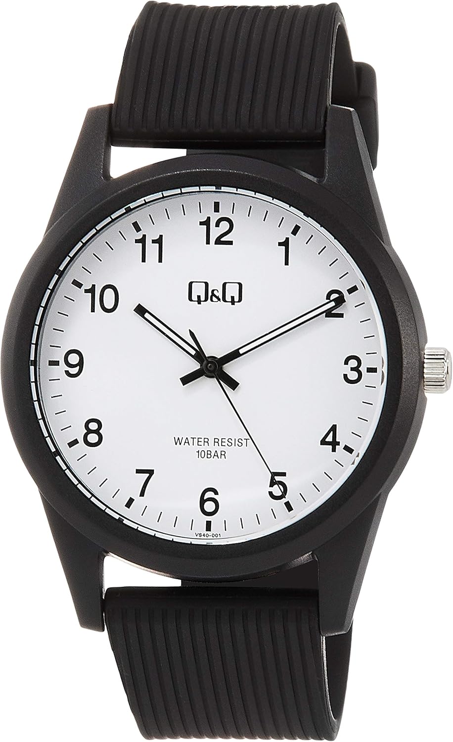Citizen Q&Q Analog Wristwatch, Waterproof, Urethane Strap, VS40 and More, multicolor (black / white)