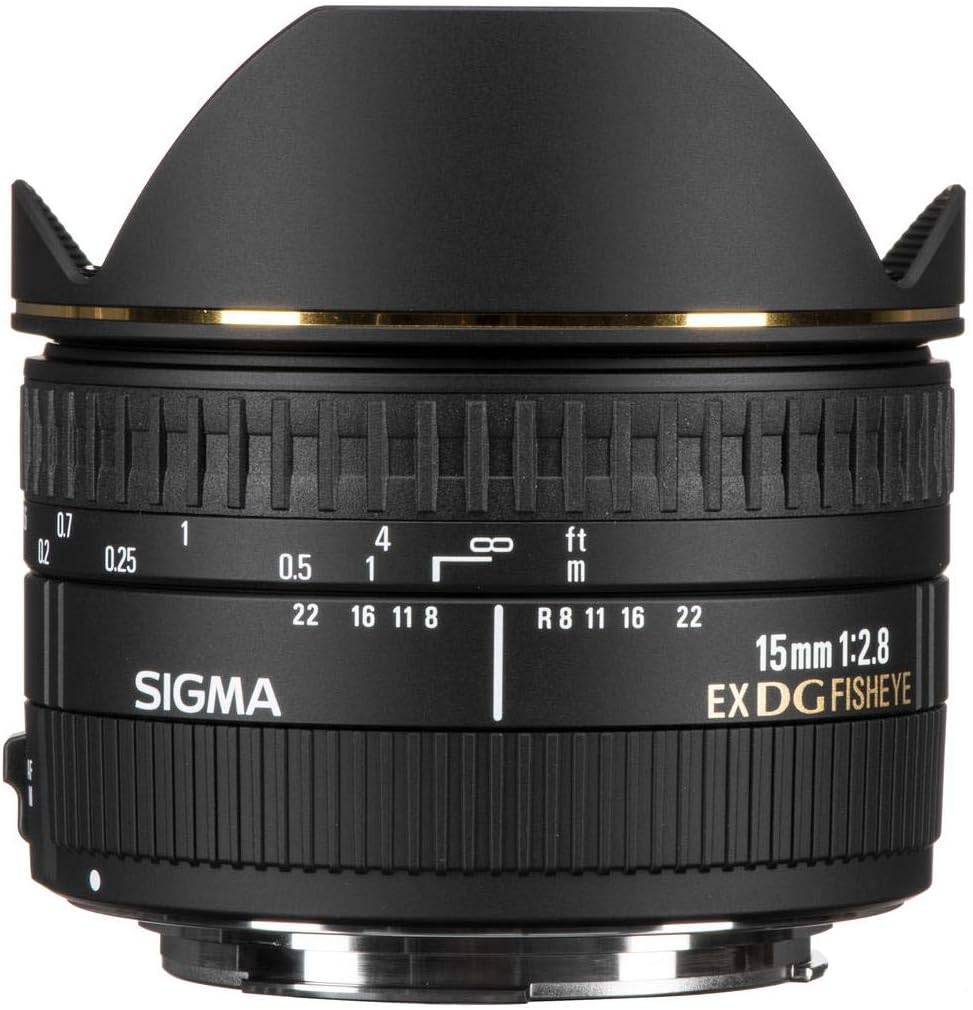 Sigma 15mm F2.8 EX DG Diagonal Fisheye SLR Wide fish-eye lens Black