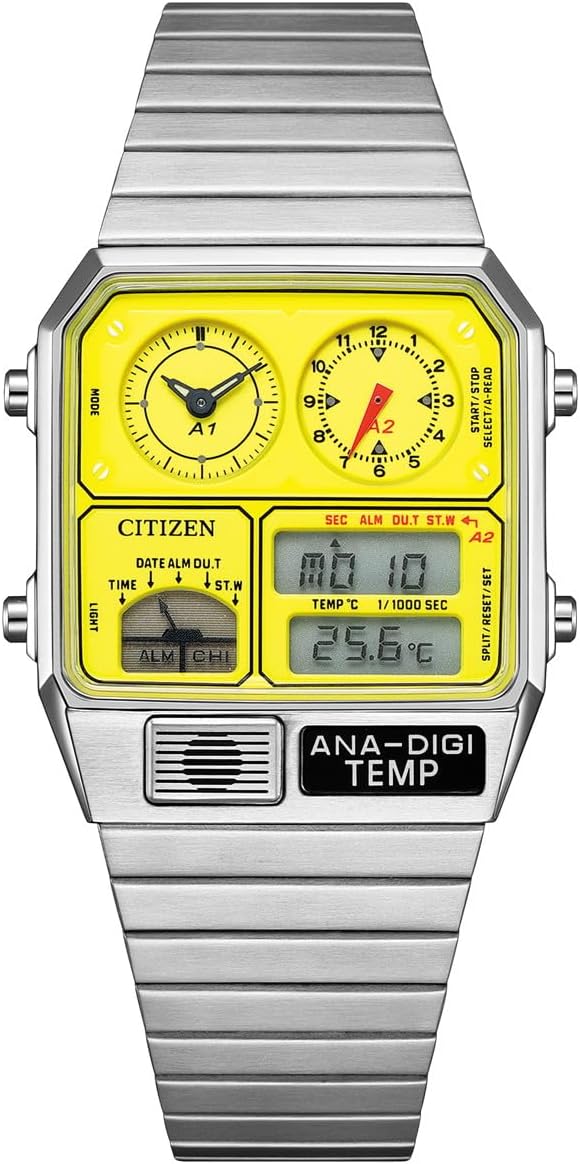 Citizen Collection Record Label JG2170-59Y Ana-Digitem, Limited Edition Wristwatch, PLAYGROUND Edition ANA-DIGI TEMP