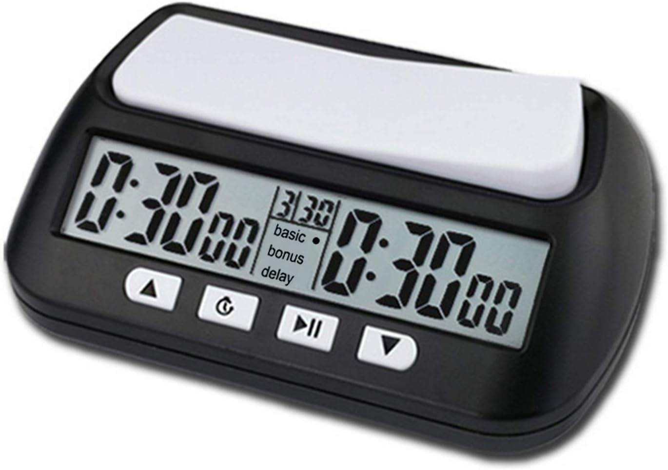 Lixada Digital Timer, Shogi / Go Competition Chess Clock, Digital Timer Game Timer Game, Multipurpose, Portable Professional