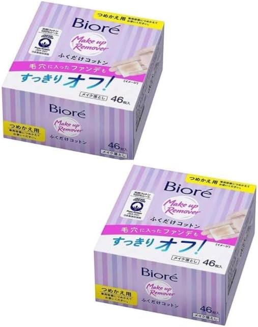 (2-piece refill set) Bi-Ore Makeup Remover Wipe Remover Tons Refill, 46-piece Set of 2