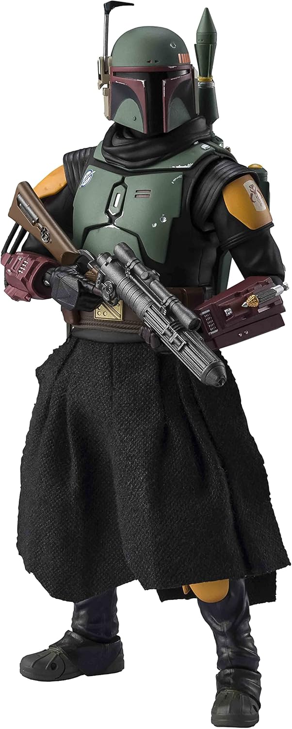 S.H. Figuarts Star Wars The Mandalorian Boba Fett, Approx. 6.1 inches (155 mm), ABS & PVC & Fabric, Pre-painted Action Figure