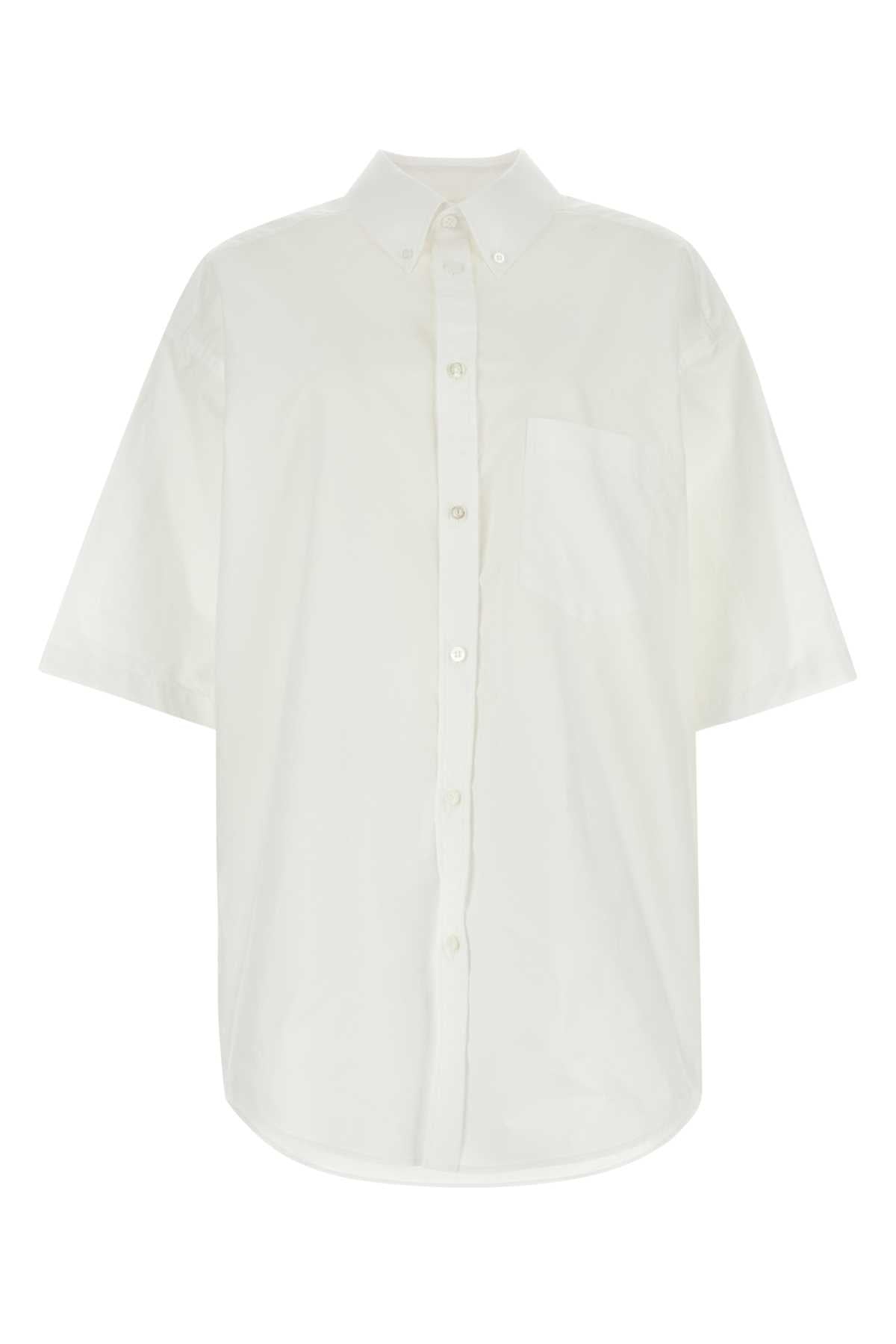 Balenciaga バレンシアガホワイトポプリン特大シャツ - Image 1