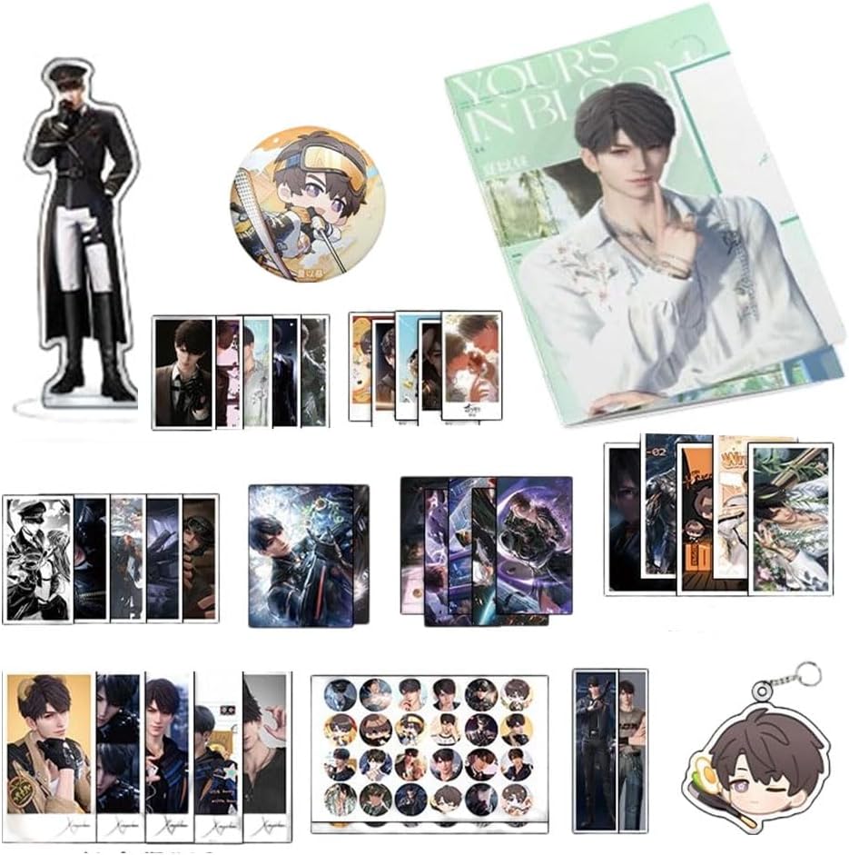 Love and Deep Sky Lucky Bag Set Illustration Collection Homura Thin Siya Mahil Acrylic Stand Sticker LOMO Card Bookmark Perfect Gift Surround Decor Cute Goods Present (Mhil 116 Piece Set) [Parallel