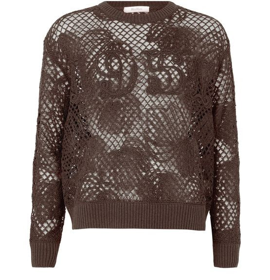 MAX MARA Farea コットン クロシェ編み セーター - Image 1