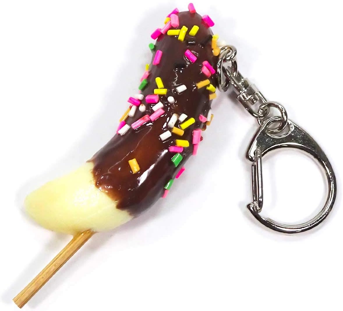 Coconut Accessories Chocolate Banana Food Sample Keychain Cute, Funny, Souvenir, Present, 285K