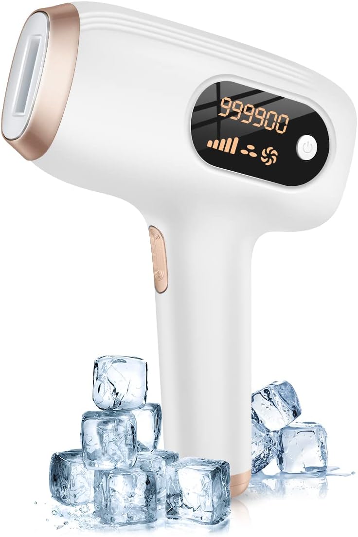 Hair Removal Device, Salon Grade IPL Light Hair Removal Device, 99,000 Thousand Heads, 5 Levels of Adjustment, Manual/Automatic, Women's, Men's, Mustaches, Face, Underarms, Full Body, Unisex