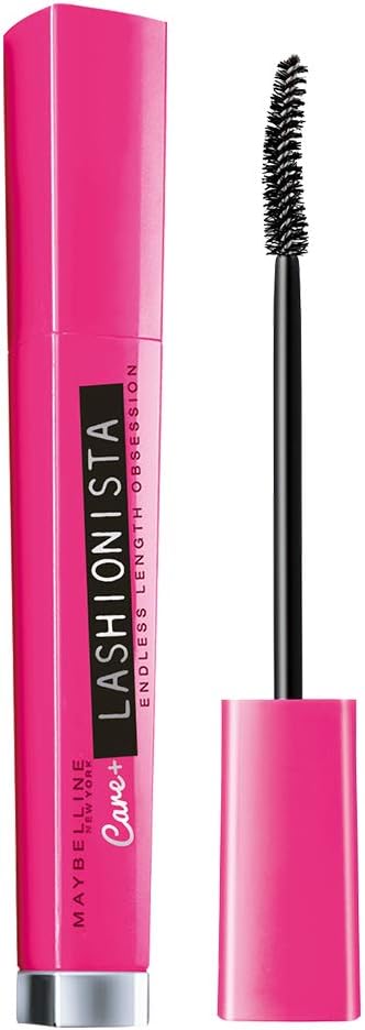 MAYBELLINE(メイベリン) マスカラ ラッシュニスタ ケアプラス 01 ブラック お湯で落ちる ロング ケア