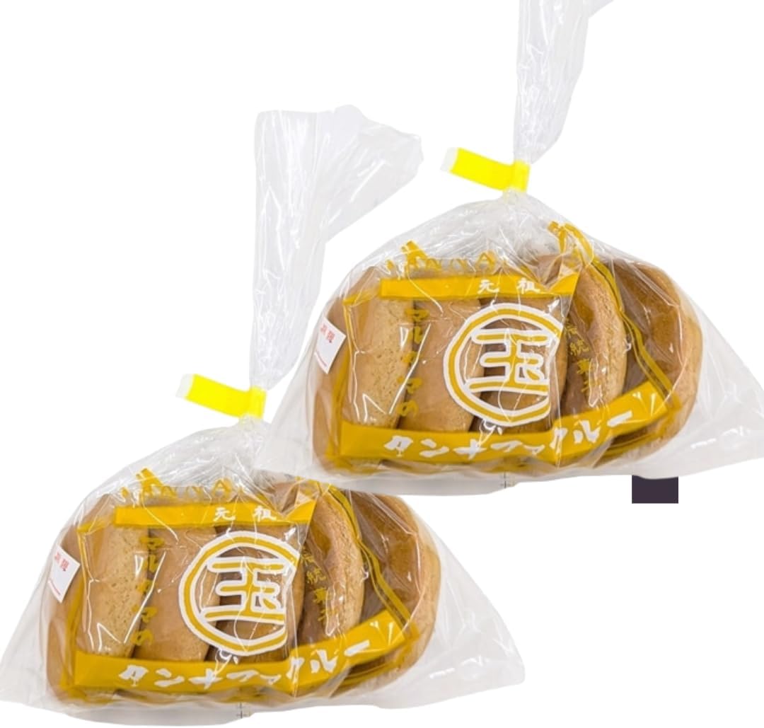 Maltama Tannafa Crew 5 Pieces x 2 Boxes | Traditional Okinawa Roasted Sweets, Prefecture Brown Sugar, Souvenir, Gift