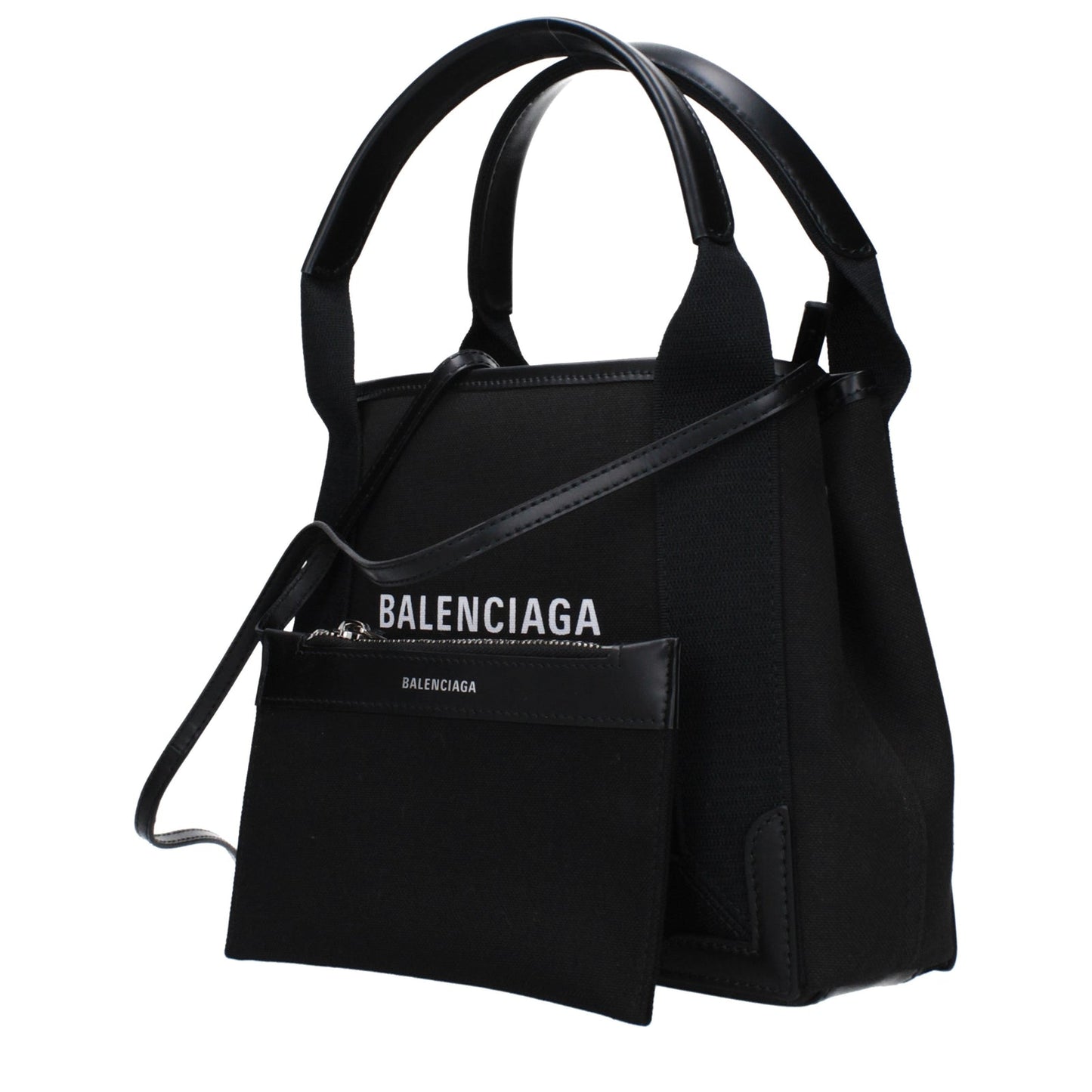 Balenciaga バレンシアガハンドバッグカバス女性ファブリックブラック - Image 1