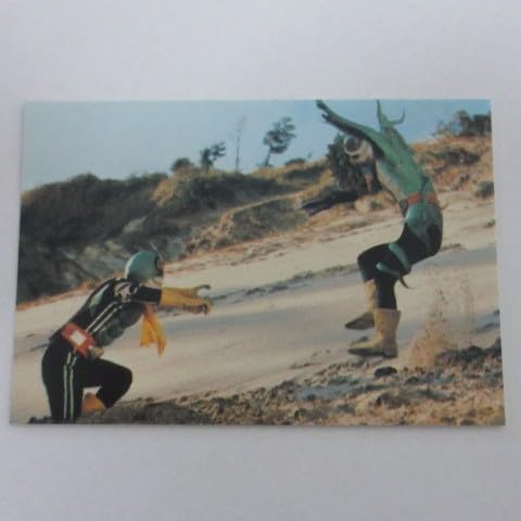 2003カルビー仮面ライダーカードNo.422にせライダーと怪人 ≪仮面ライダーチップスカード≫