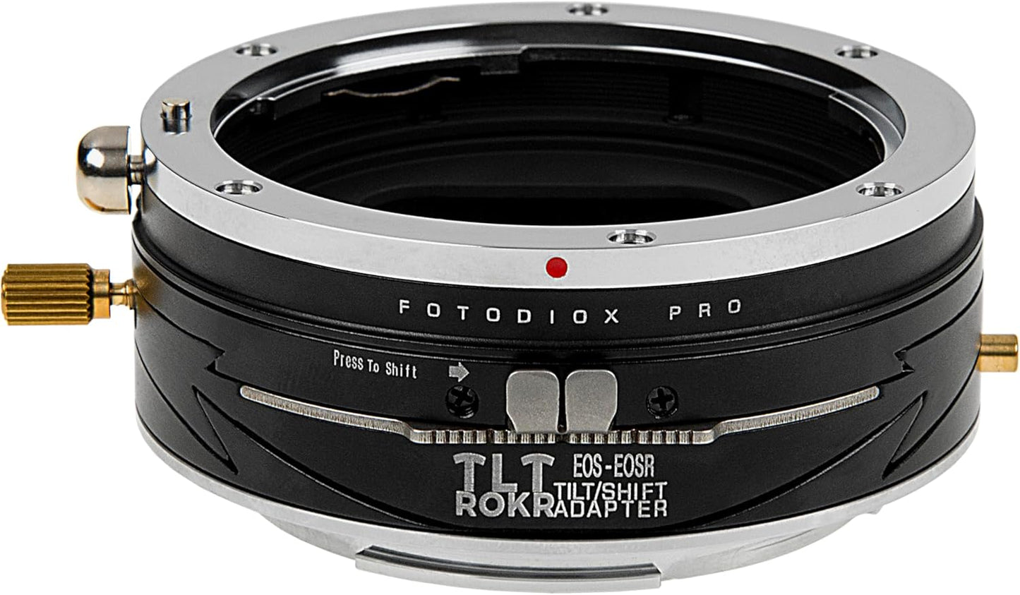 Fotodiox Pro TLT ROKR to Tilt/Shift Lens Mount Adapter for Canon EOS (EF) D/SLR Lens to Canon RF Mount Mirrorless Camera Body
