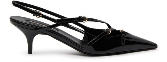 MIU MIU エナメルレザー製 マルチストラップ スリングバッグ - Image 1