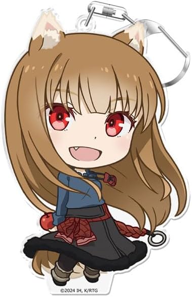 azumaker TV Anime "Wolf and Spice" Punikoro! Keychain (with Stand) Holo