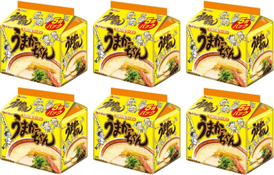House Umakachan 5 Pack (16.6 oz (470 g) x 6 Packs [Rich Ramen Based on Kyushu Flavor Tonkotsu Soup