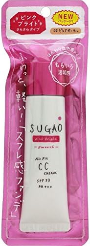 スガオ エアーフィットCCクリーム ピンクブライト ピュアオークル 25g