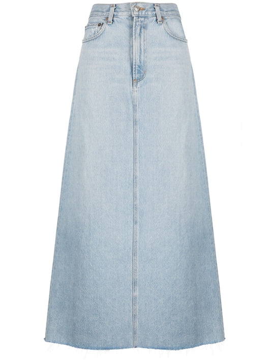 Agolde Pre Denim Maxi Skirt - Image 1