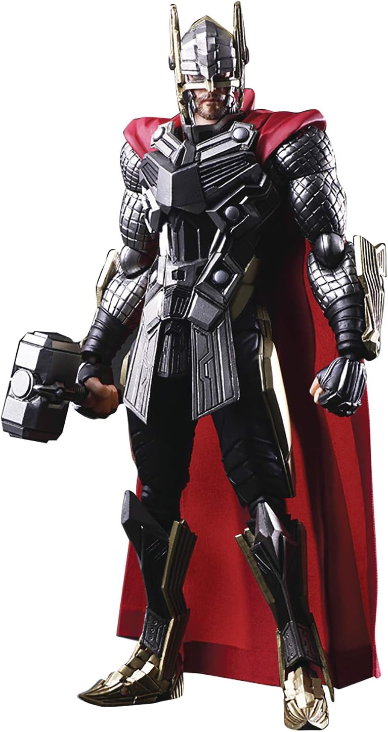 Marvel Universe Valiant Bling Arts DESIGNED BY TETSUYA NOMURA Thor JUN208883 PVC Pre-Painted Action Figure