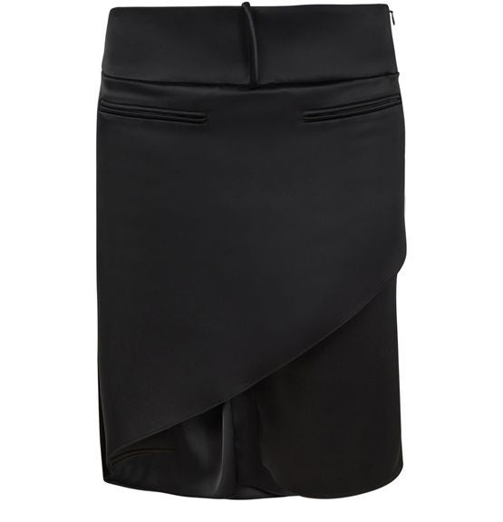 COURREGES Inifinity satin midi skirt - Image 1