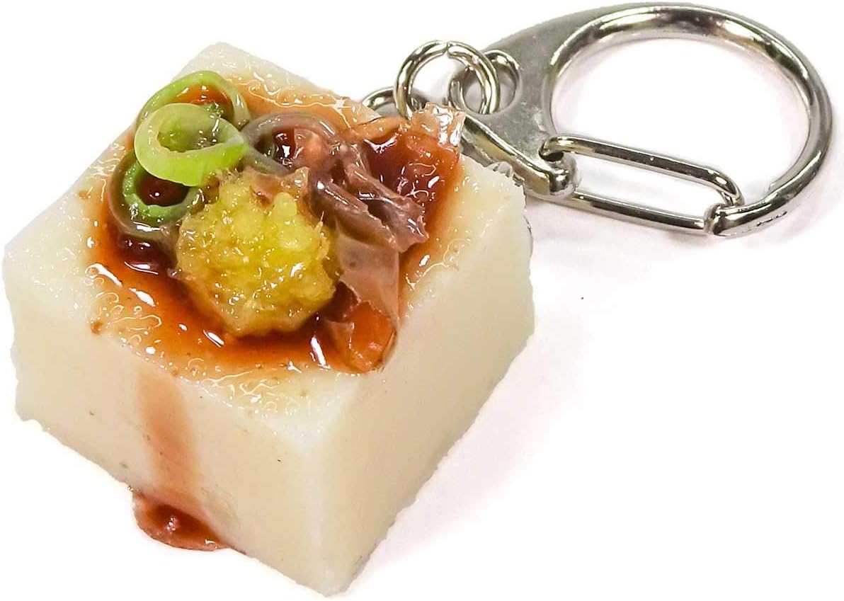 Food Sample Keychain Tempting to Eat Cold Tofu Mini 286K