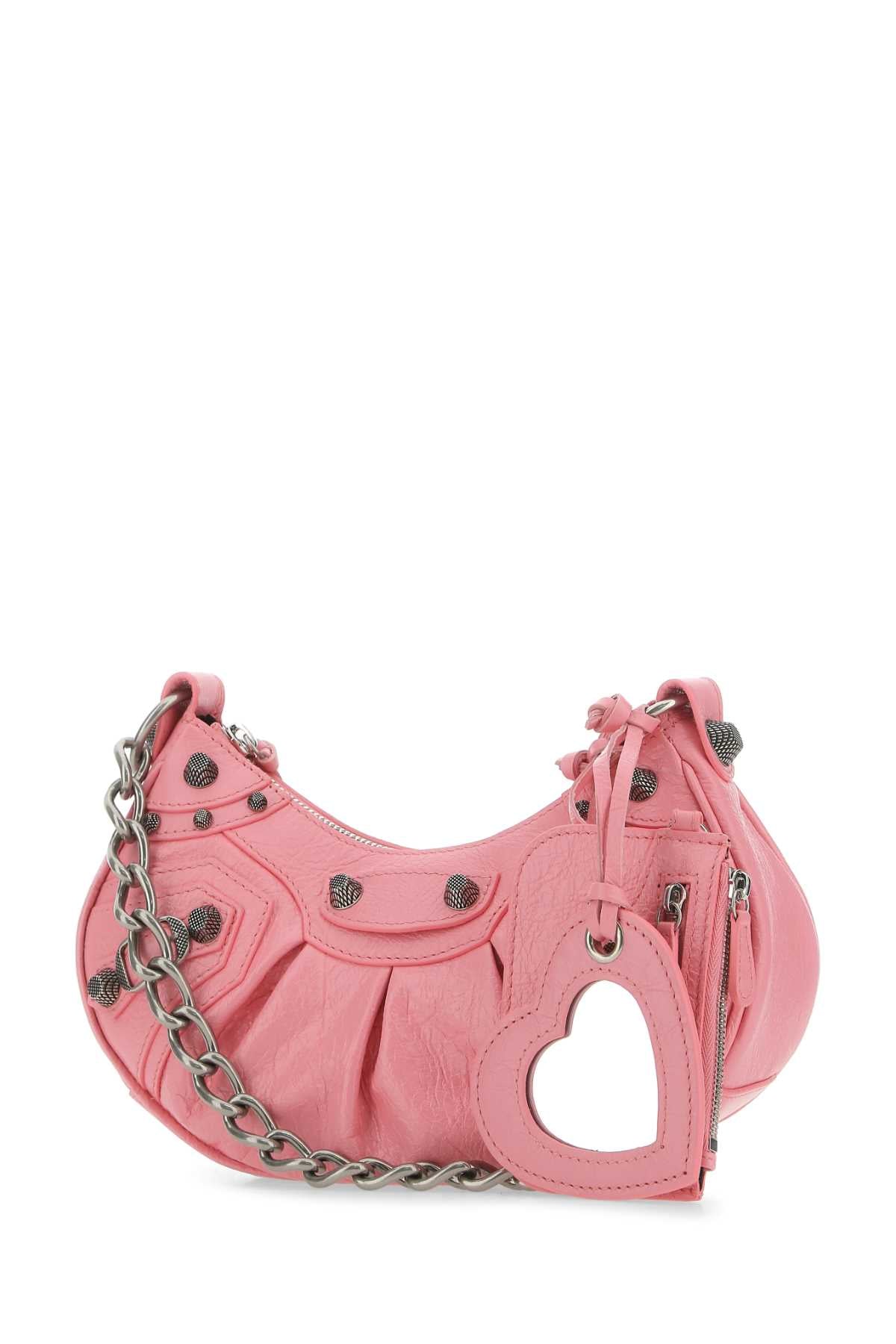 Balenciaga Pink Nappa Leather Le Cagole Xs クロスボディバッグ - Image 1