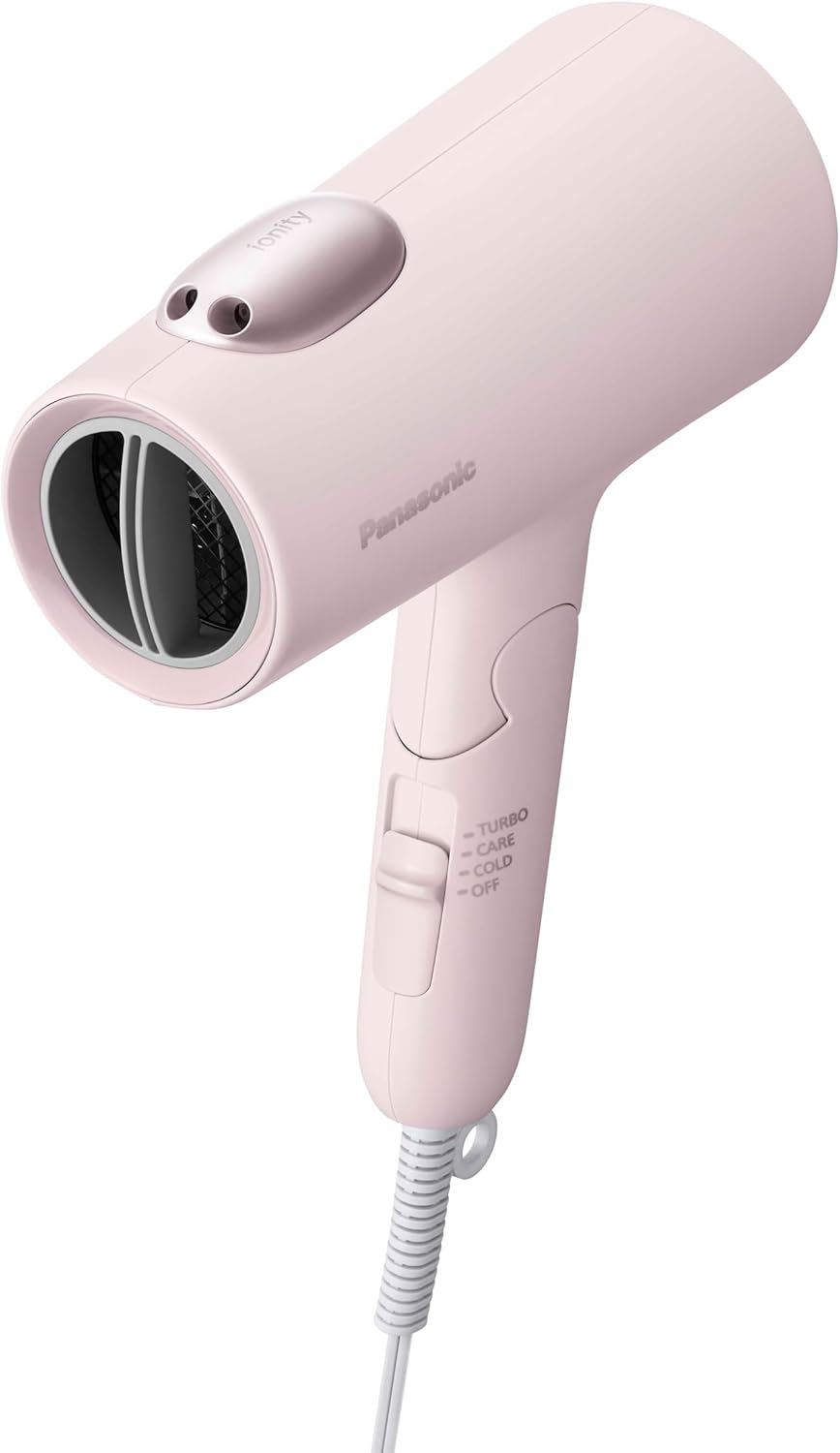 Panasonic Ionity Hair Dryer EH-NE7M-P, Mineral Negative Ion, Quick Drying, Strong Airflow, Misty Rose