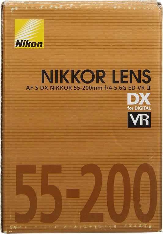Nikon Long Distance Zoom Lens AF-S DX NIKKOR 2.2-7.9 in (55-200mm) f/4-5.6G ED VR II Nikon DX Format AFSDXVR55-200G2