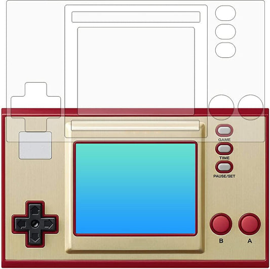 ClearView Game & Watch Super Mario Bros Full Protection LCD Protective Film, Super Water Repellent, Water Repellent, Anti-bacterial Type, Smooth Touch, Made in Japan