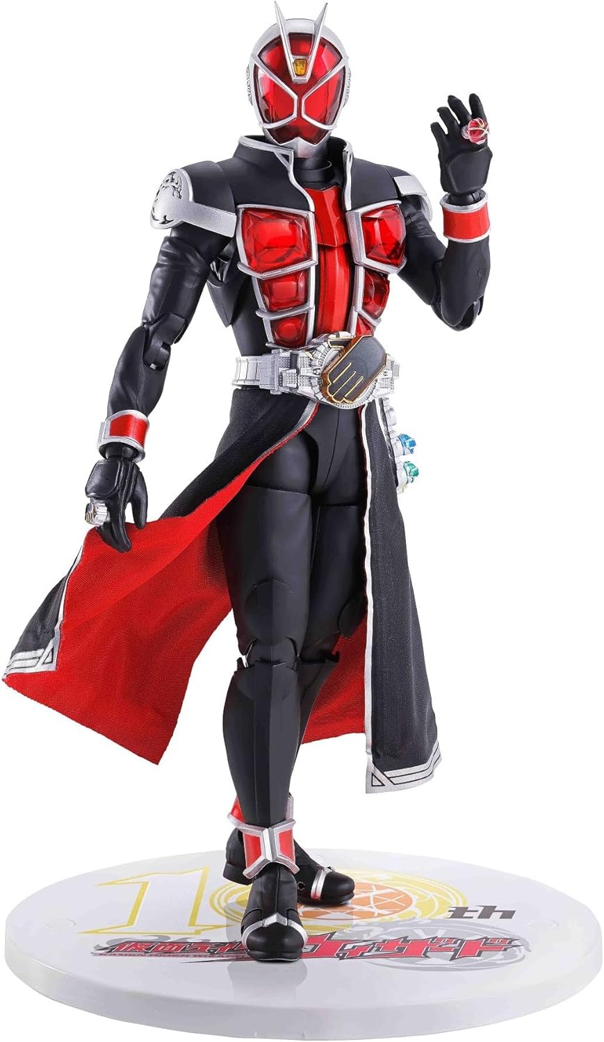 S.H. Figuarts Kamen Rider Wizard Flame Style 10th Anniversary Version, Approx. 5.7 inches (145 mm), ABS & PVC & Fabric, Pre-painted Action Figure