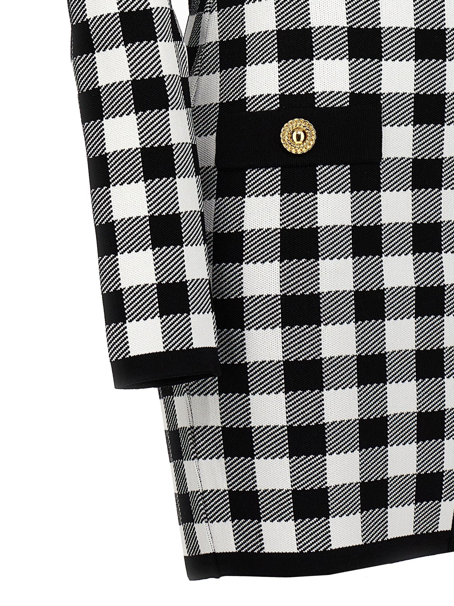 Balmain Vichyニットドレス - Image 1