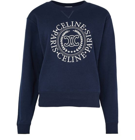 Oversized Celine sweatshirt in cotton fleece - Image 1