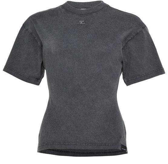 COURREGES ベルト付き ストーンウォッシュ Tシャツ - Image 1